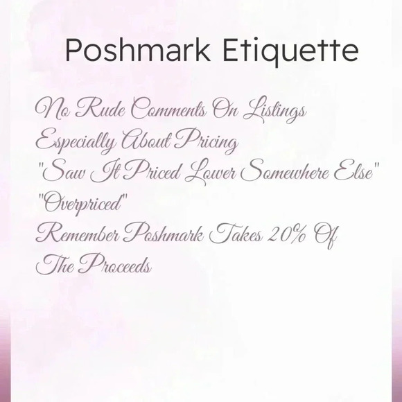 Poshmark Etiquette - Picture 1 of 4
